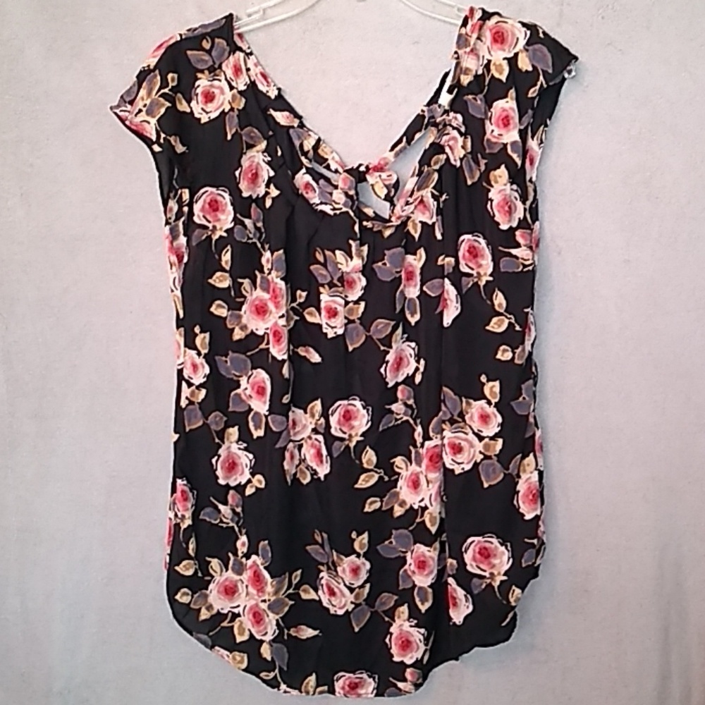 Lauren Conrad Floral Print Blouse